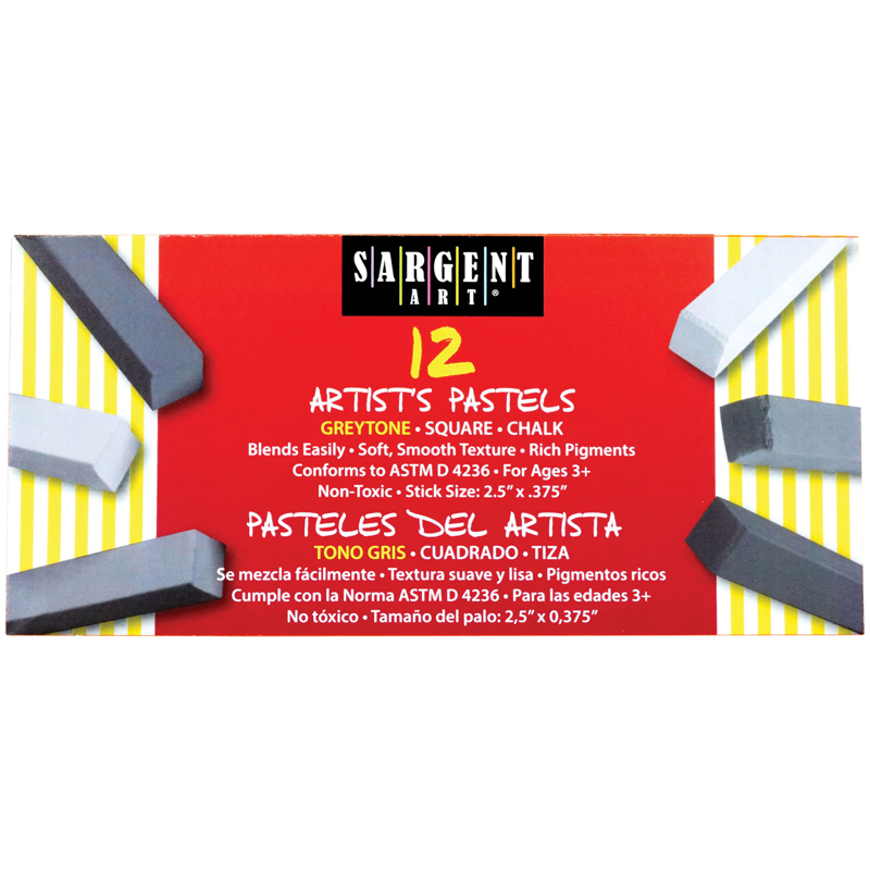 (6 Pk) Sargent Art Sq Chalk 12