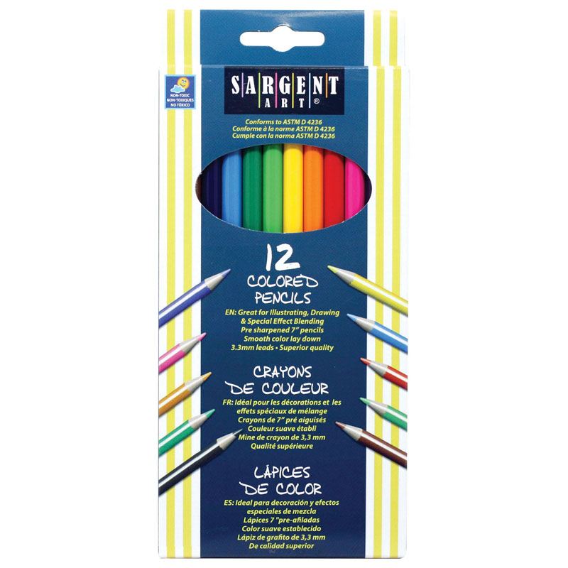 Sargent Art Colored Pencils 12/Set