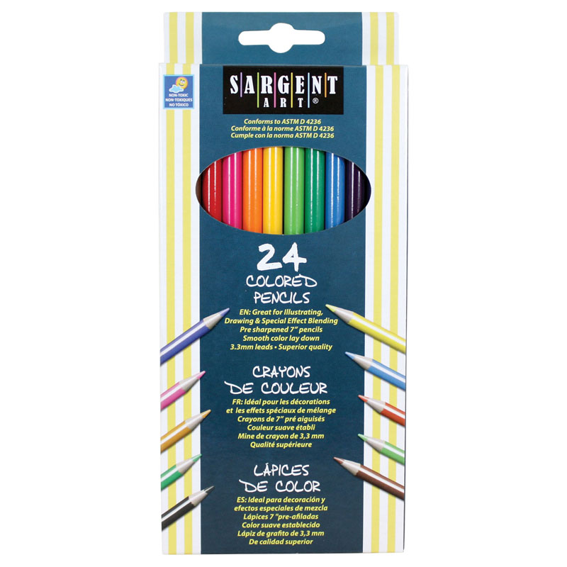 Sargent Art Colored Pencils 24/Set