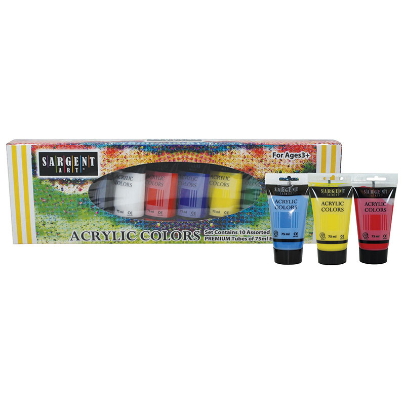 10ct Acrylic Tube Set 75ml Each