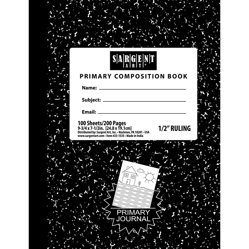 100 Sheets Hard Cover Primary Ruled