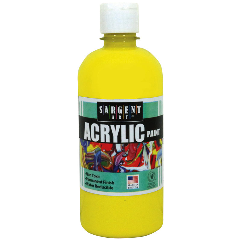 16oz Acrylic Paint - Yellow