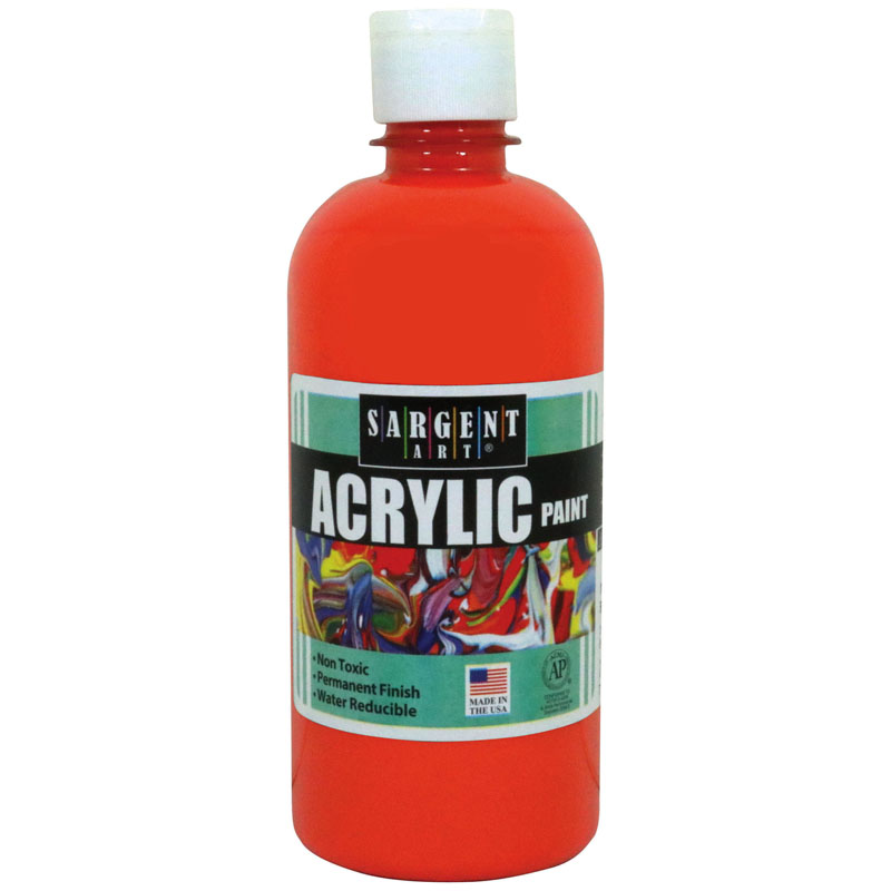 16oz Acrylic Paint - Orange