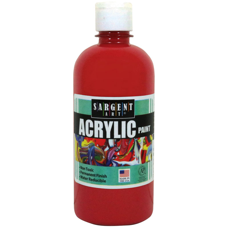 16oz Acrylic Paint - Red