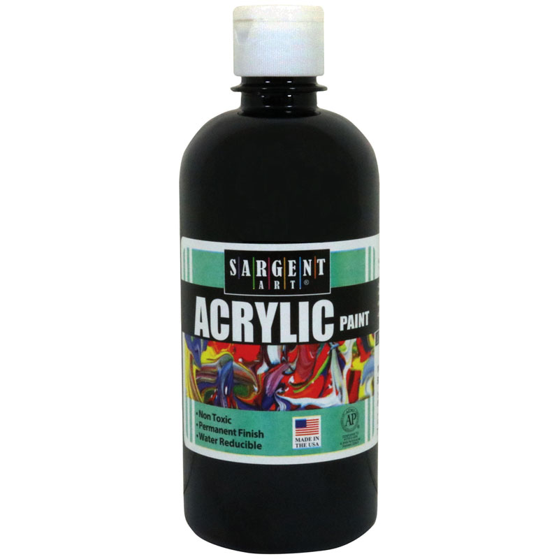 16oz Acrylic Paint - Black