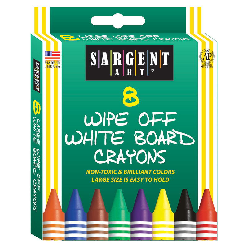 Sargent Art White Board Crayons Reg