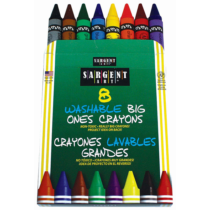 8ct Washable Crayon Big Ones