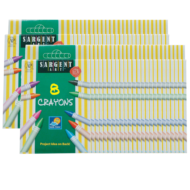 (48 Bx) Sargent Art Crayons Tuck Bx