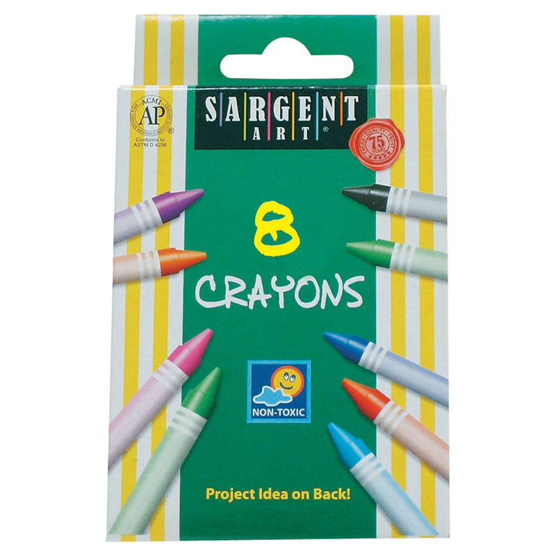 Sargent Art Crayons 8 Count Tuck Bx