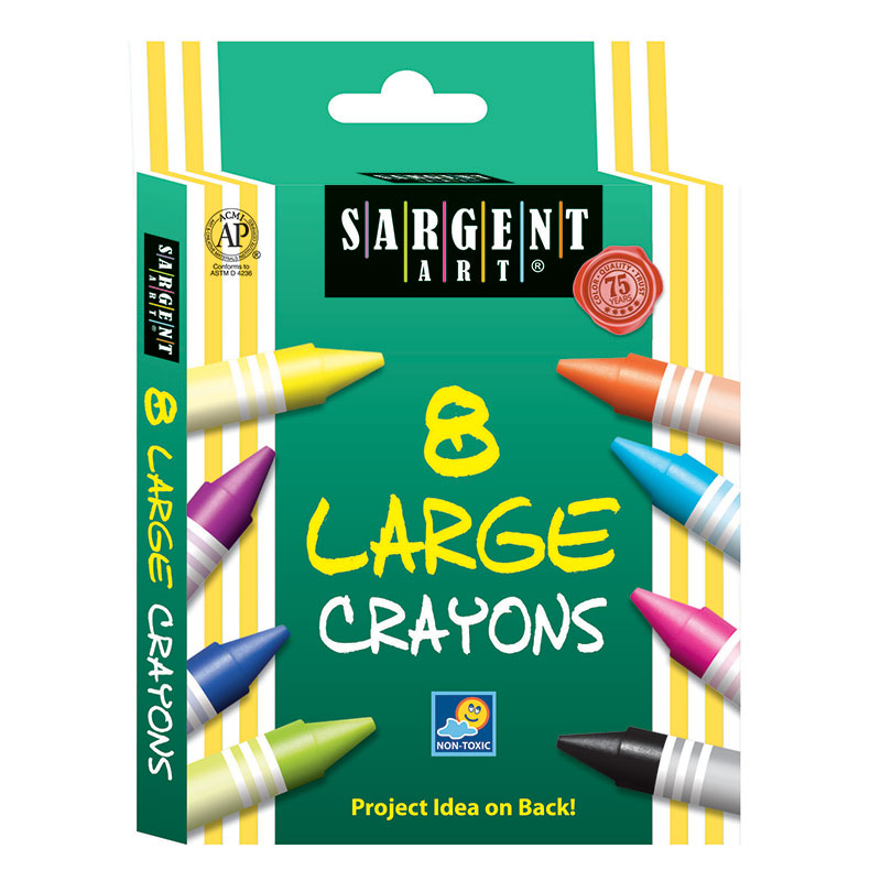 Sargent Art Crayons Jumbo 8 Count