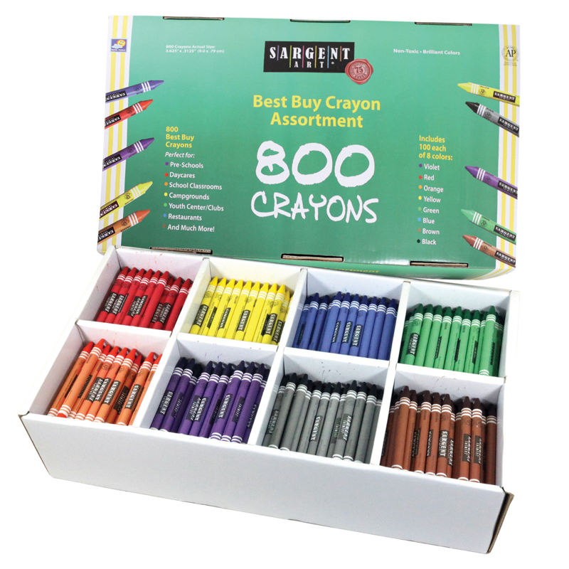 Sargent Art Best Buy Crayon 800