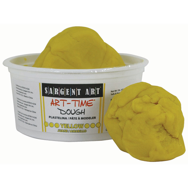 (6 Ea) 1lb Art Time Dough Yellow