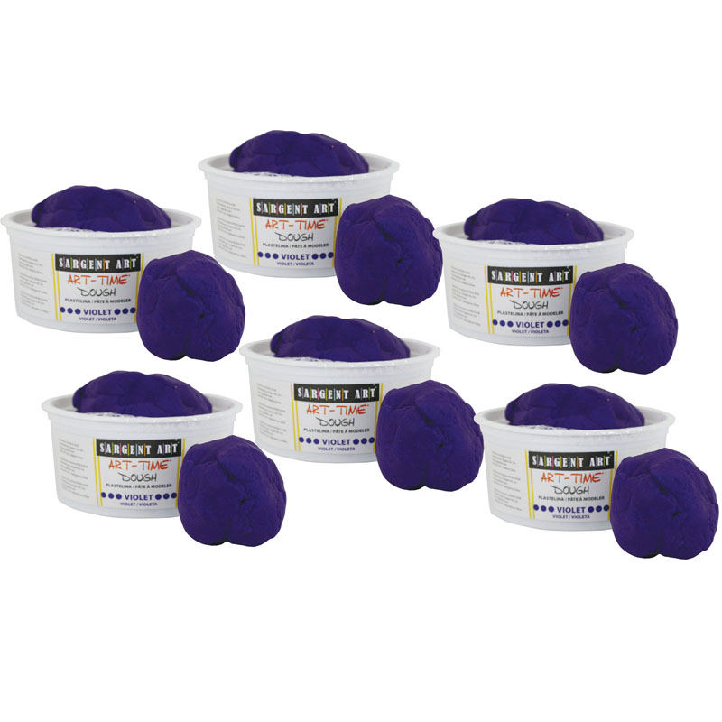 (6 Ea) 1lb Art Time Dough Violet