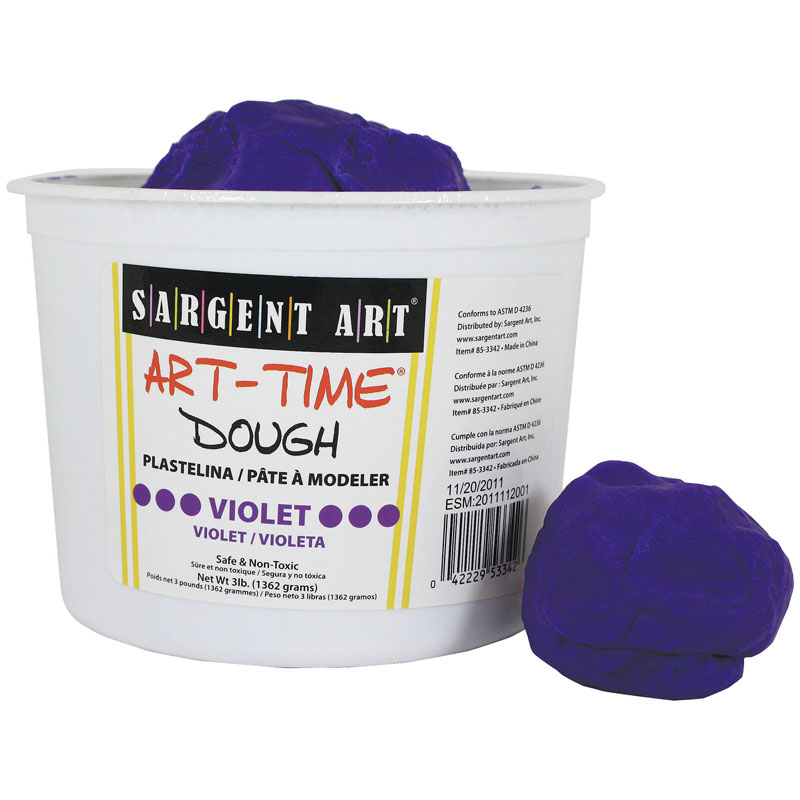 (3 Ea) 3lb Art Time Dough Violet