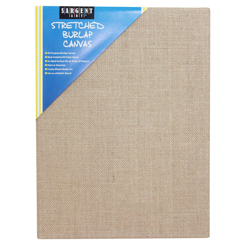 Stretched Canvas 9 X 12 Burlap