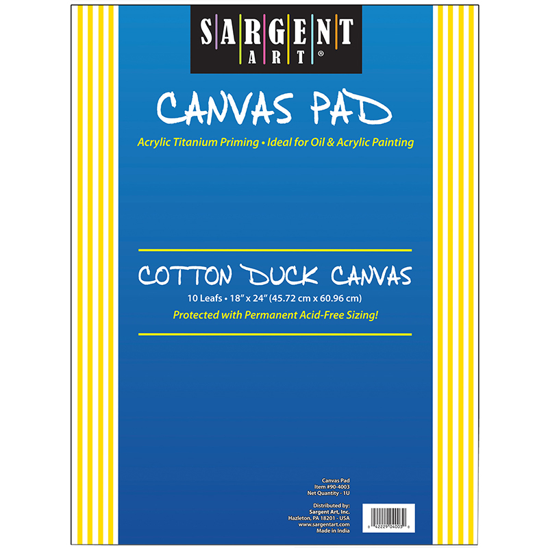 Sargent Art Canvas Pad 18 X 24