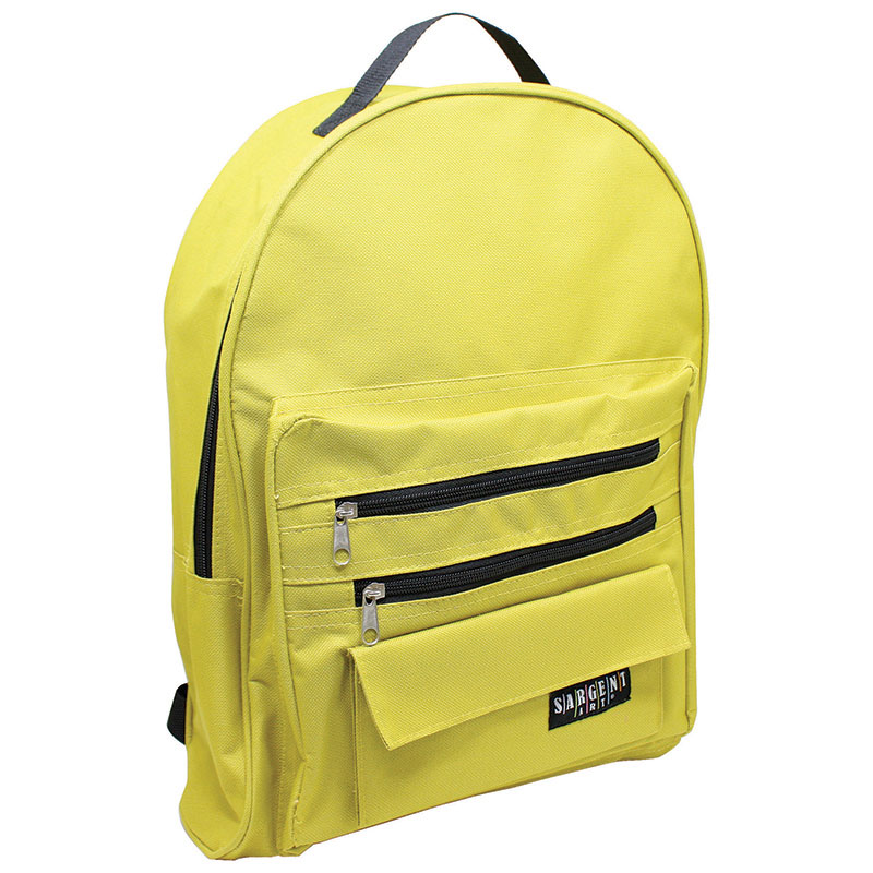 (2 Ea) Economy Backpack Mustard/Blk
