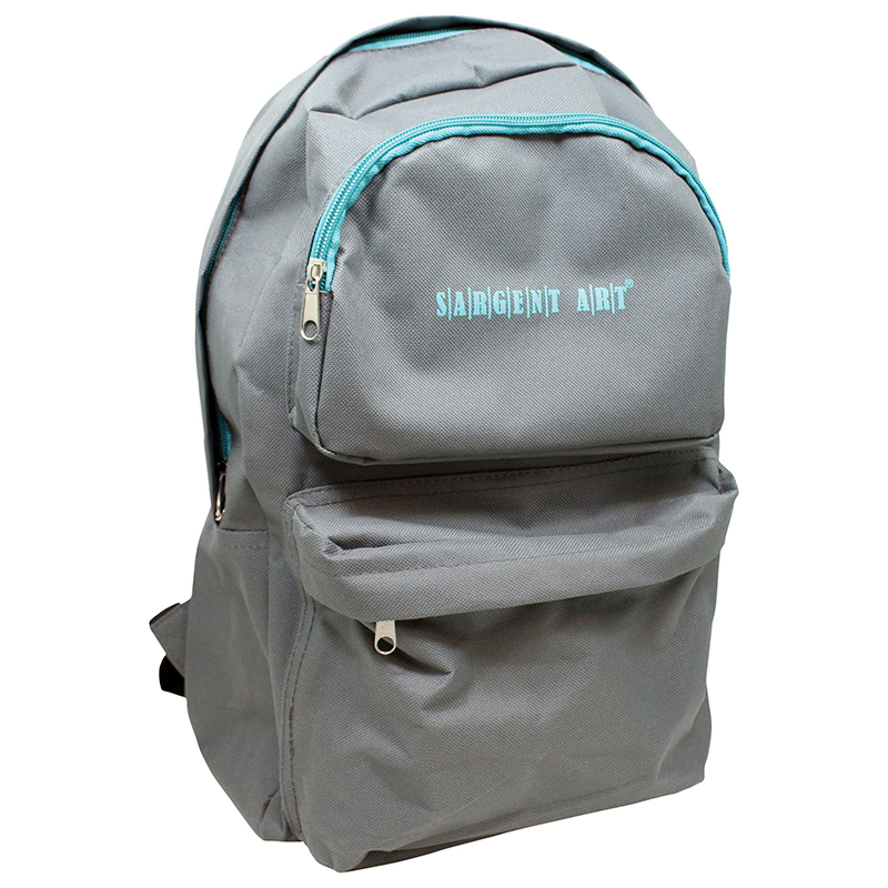 (2 Ea) Economy Backpack Gray/Teal