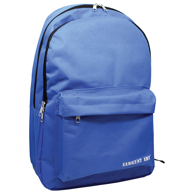 Backpack Blue W/ 2 Large Zipper