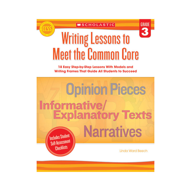Writing Lessons To Meet The Common