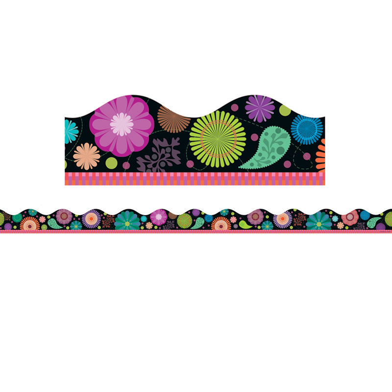 Flower Bursts Scalloped Trimmer