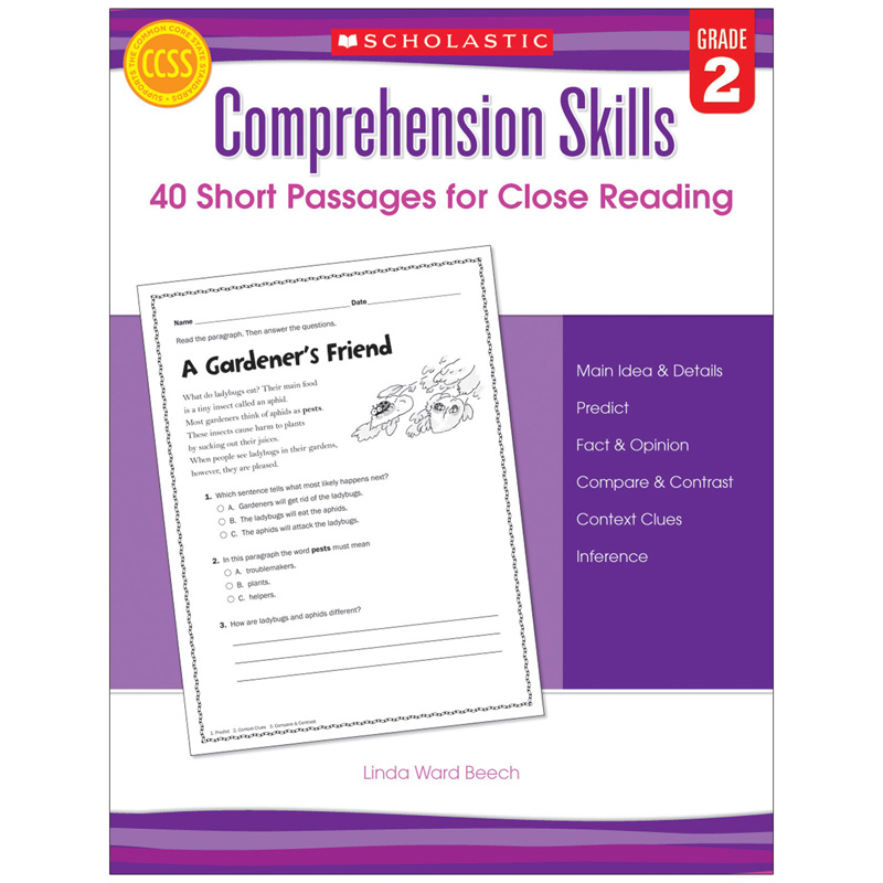 Comprehension Skills Gr 2 40 Short