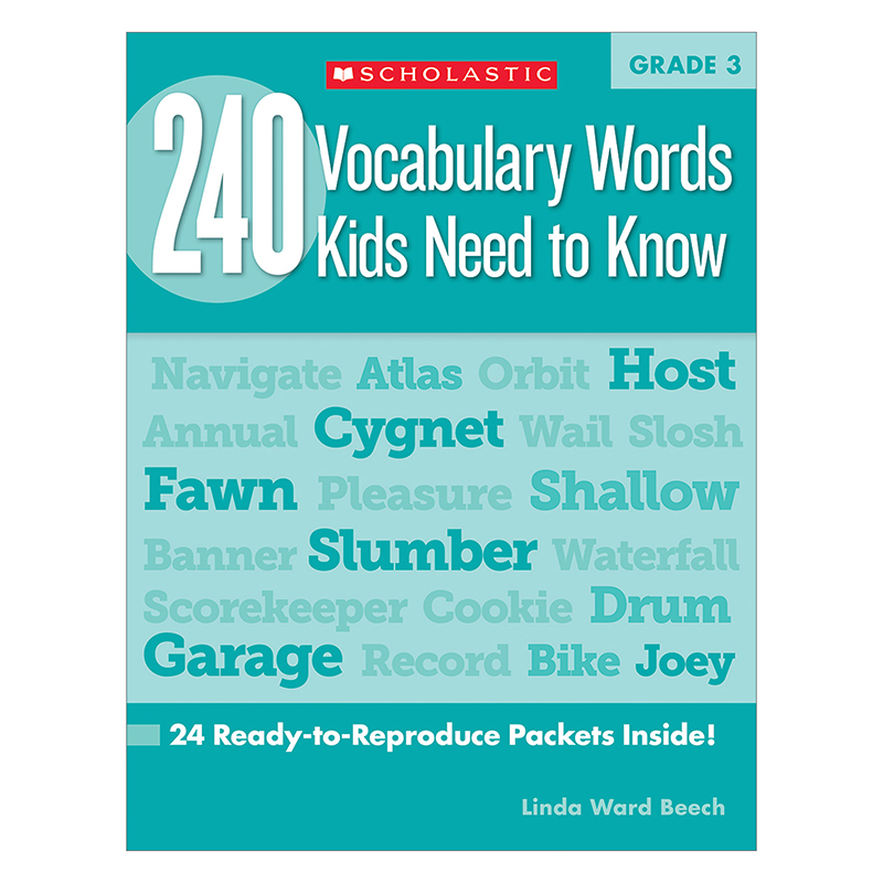 240 Vocabulary Words Kids Need To