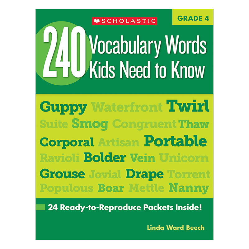 240 Vocabulary Words Kids Need To