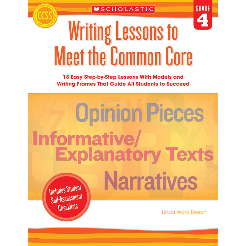 Writing Lessons To Meet The Common
