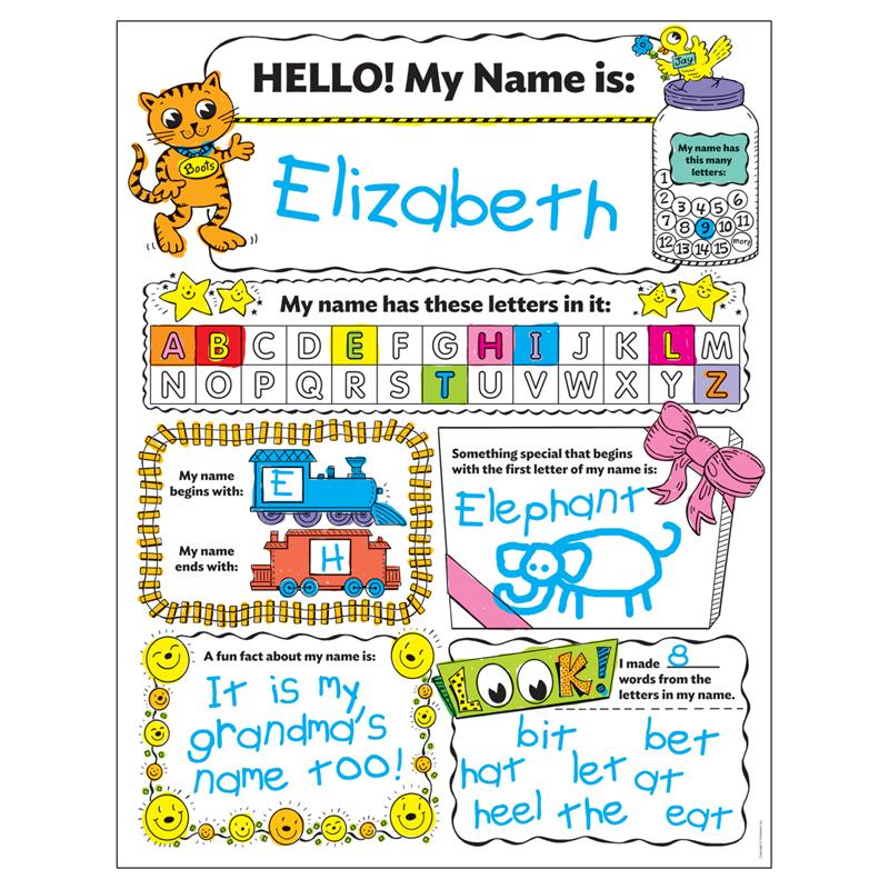 Personal Poster Set My Name