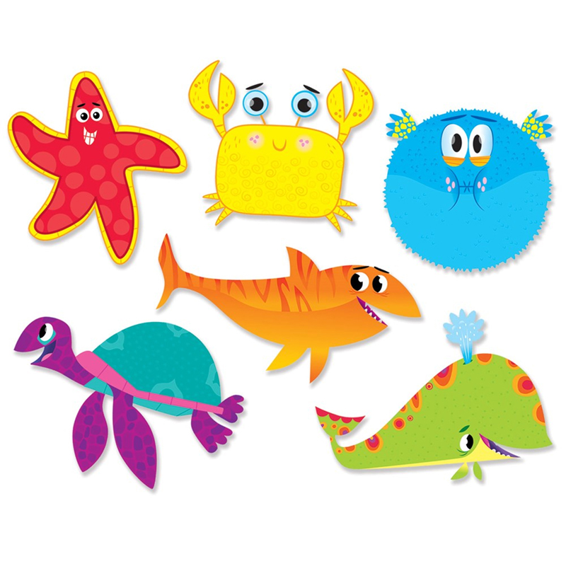 (6 Pk) Ocean Life Accents