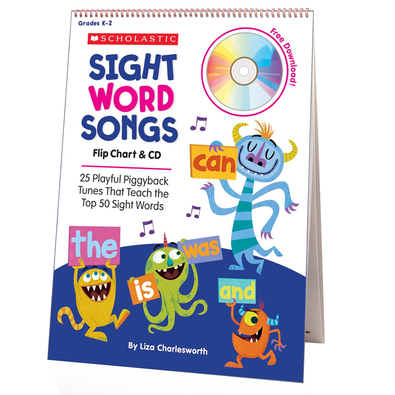 Sight Word Songs Flip Chart & Cd