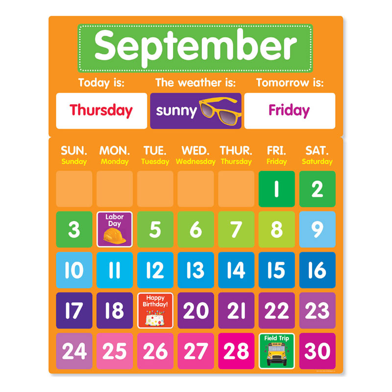 Color Your Classroom Calendar Bbs