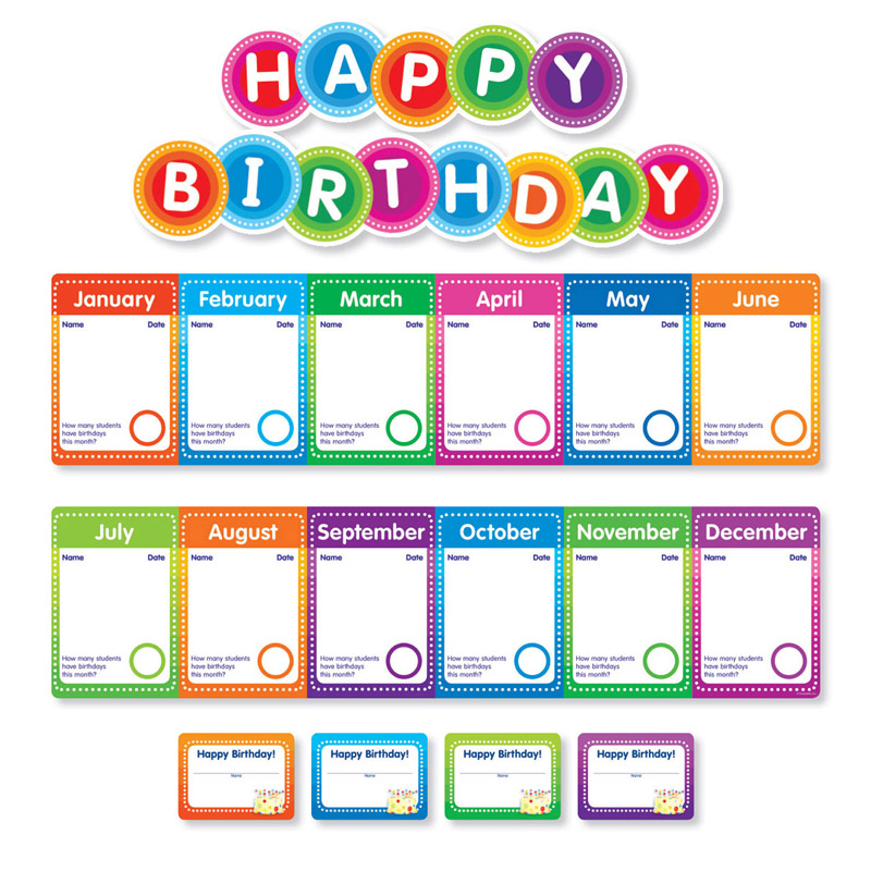 Color Your Classroom Birthdays Mini