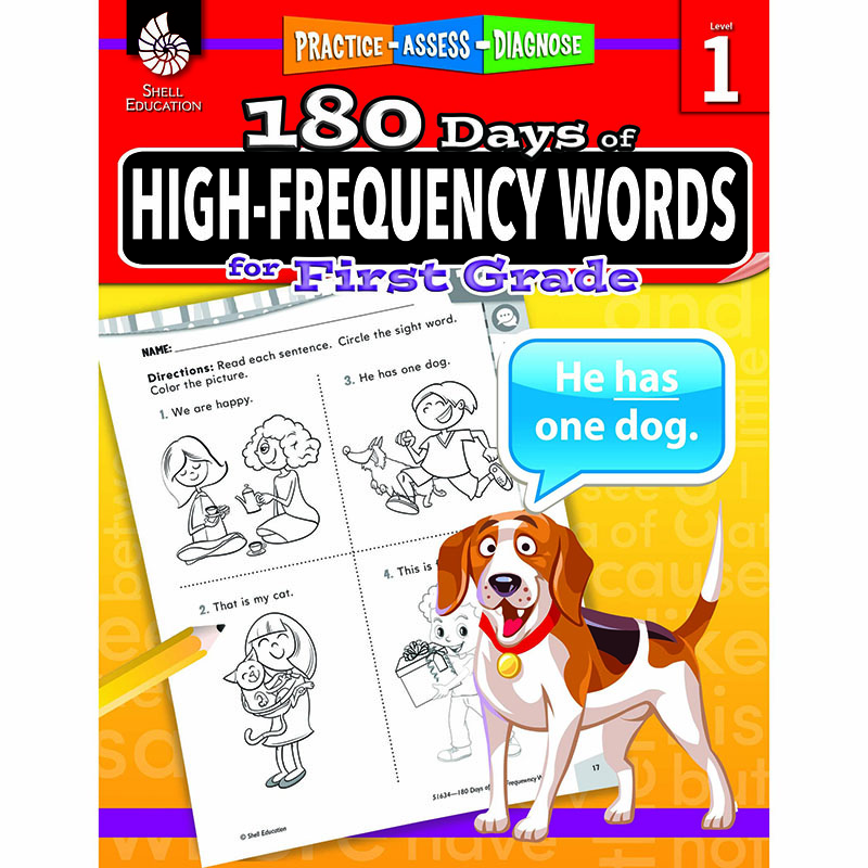 180 Day High Freq Words Gr1 Workbk