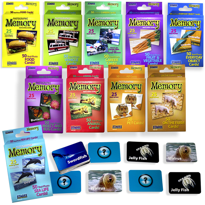 Set Of 10 Memory Games