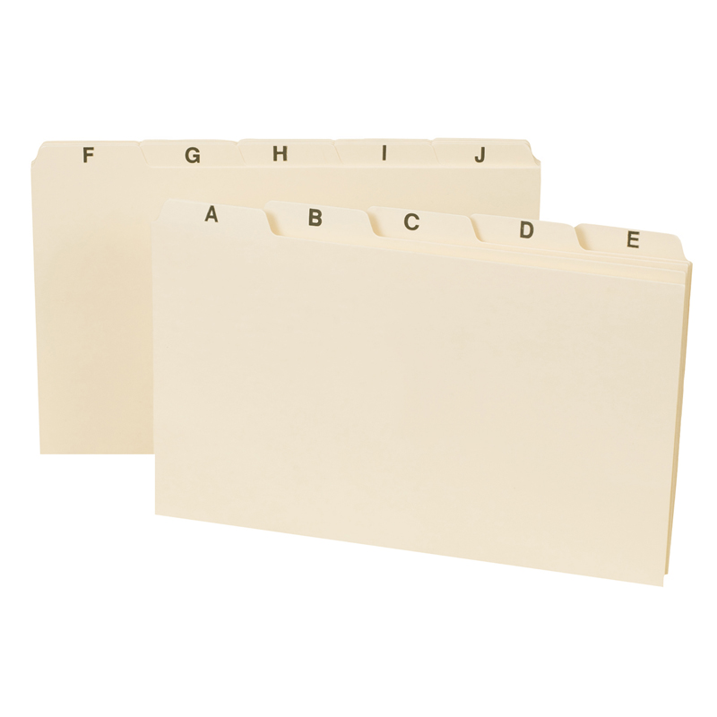 (3 Pk) Smead A-Z Index Card Guides