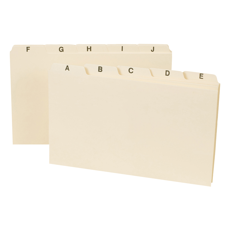 Smead A-Z Index Card Guides 5 X 8