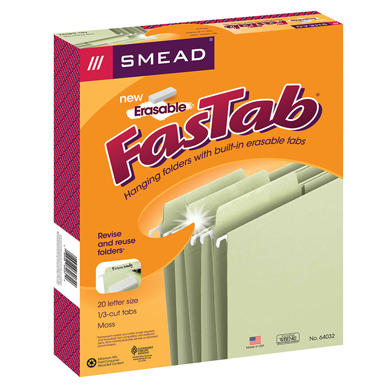 Smead Erasable Fastab Hanging