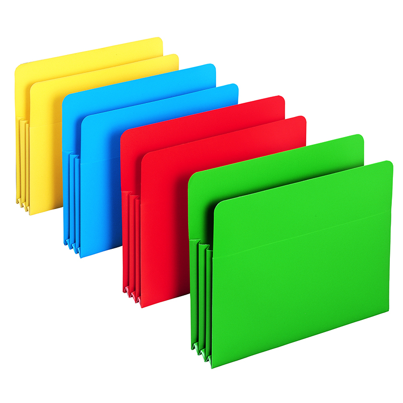 Poly File Pockets 11-3/4w X 9-1/2h