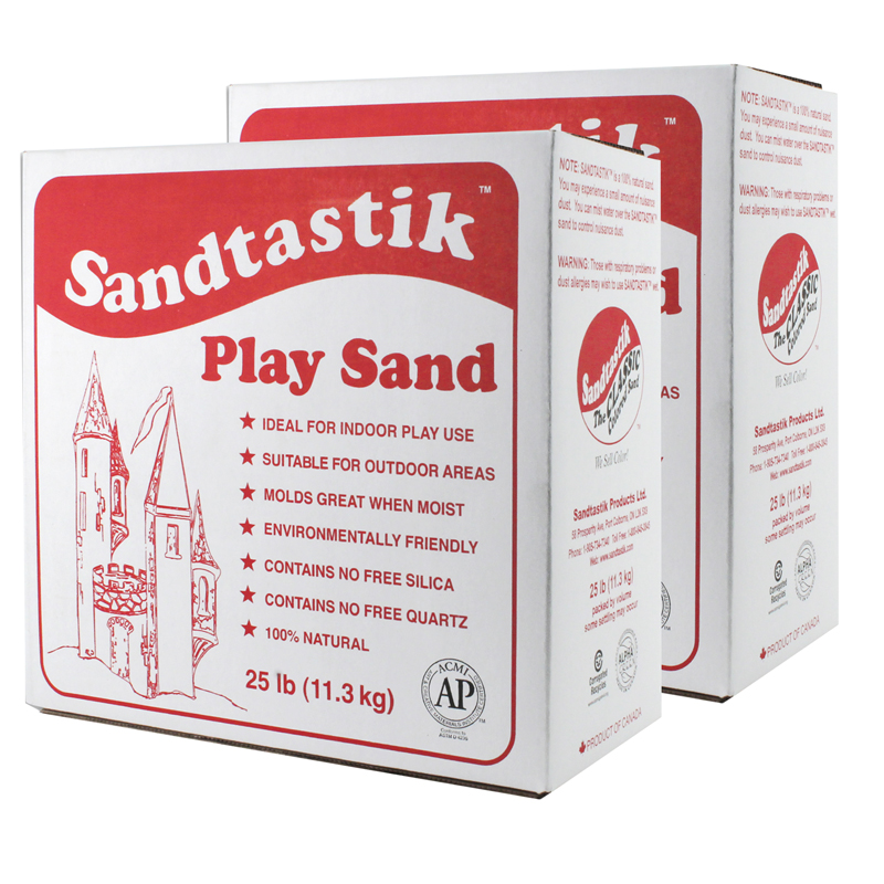 (2 Ea) Sandtastik White Play Sand