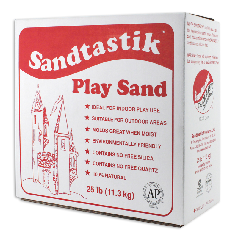 Sandtastik White Play Sand 25lb Box