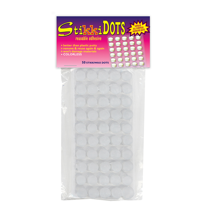 (6 Pk) Stikki Wax Dots 50 Per Bg