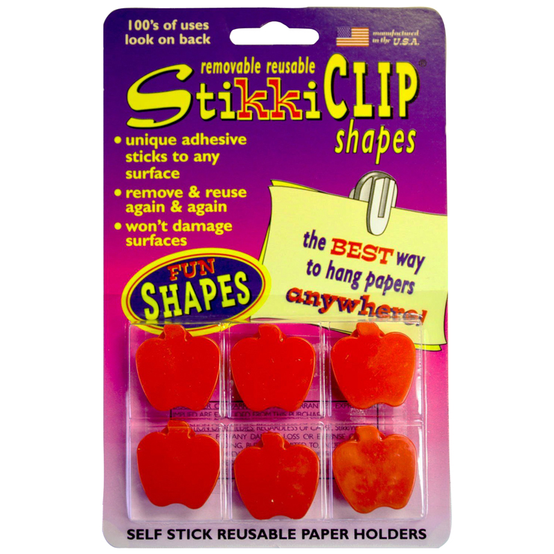 Stikkiclips 6 Red Apples Per Pack