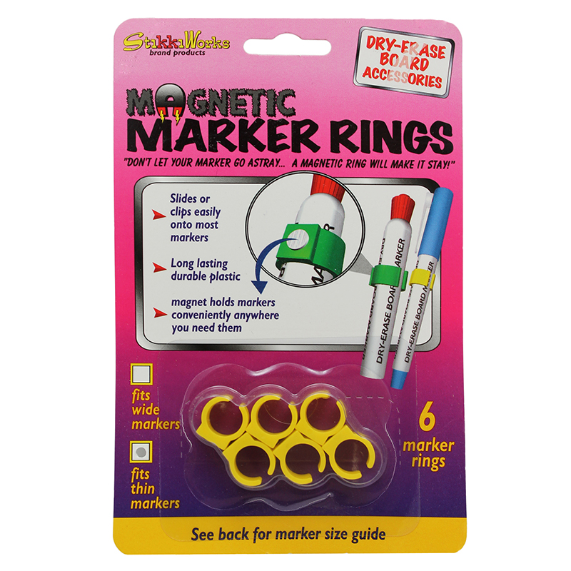 (6 Pk) Magnetic Marker Rings 6 Per