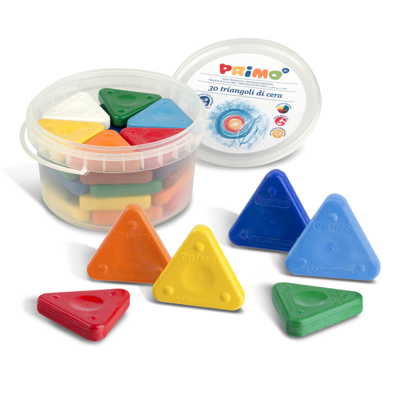 Primo Triangle Crayons 30pc Tub