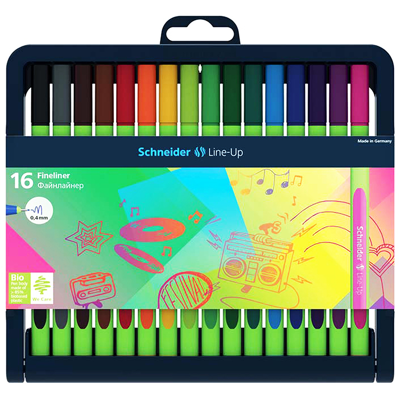 Schneider Lineup Fineliner Pen 16pk