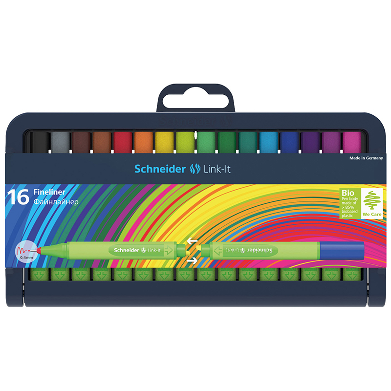 Linkit .4mm Fn Line Pens 16 Colors