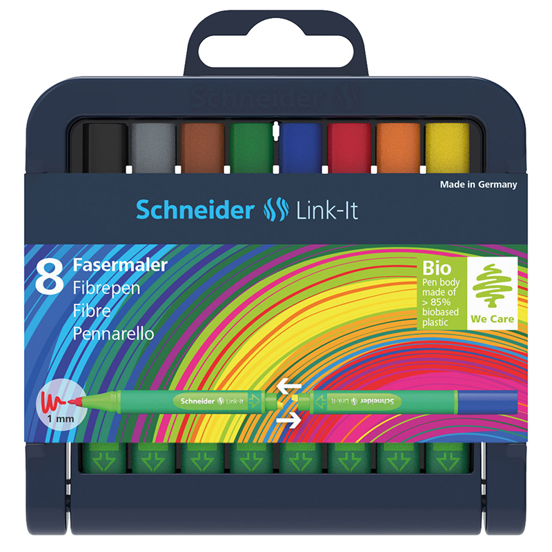 Linkit 1.0mm Fiber Pen 8 Colors