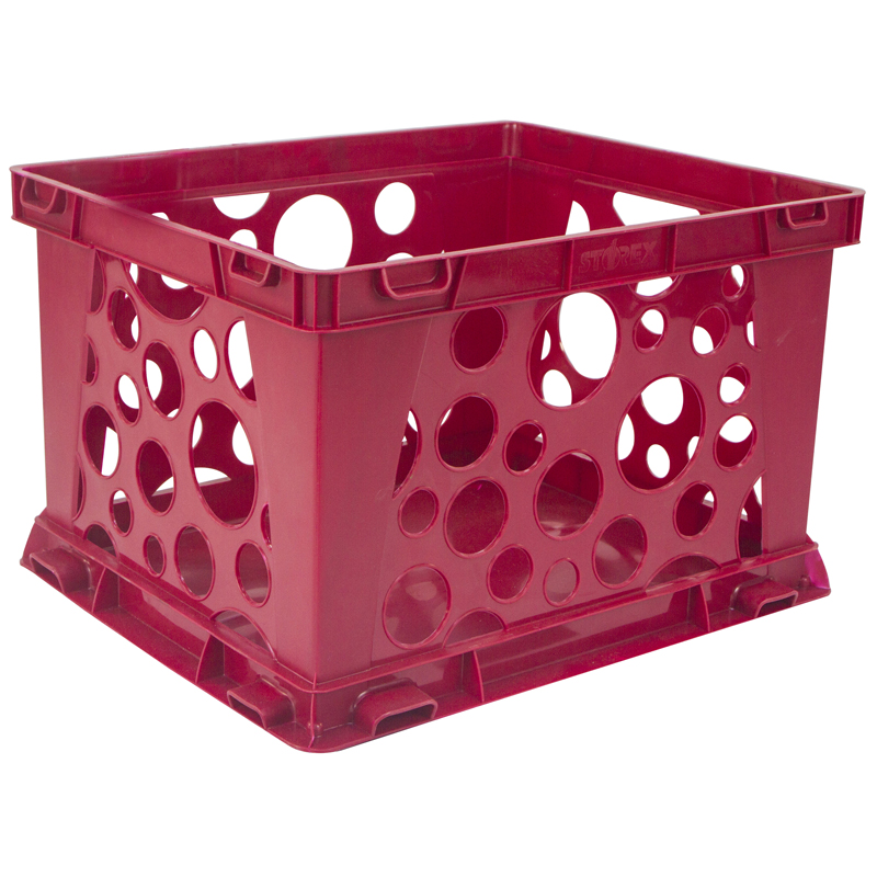 (6 Ea) Mini Crate School Red